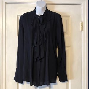 Ann Taylor Navy blouse